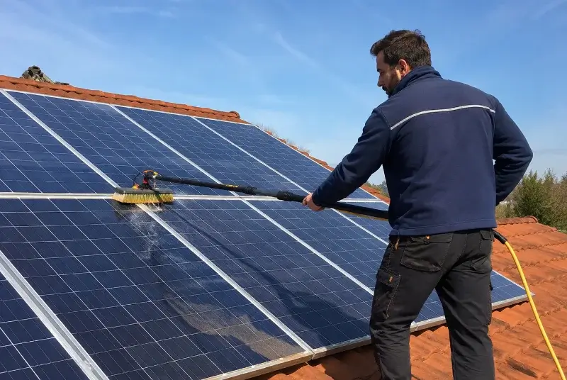Nettoyage et entretien de panneaux solaires à Embres-et-Castelmaure
